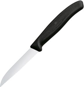 VN67433 Victorinox Paring Knife Serrated Black Stainless