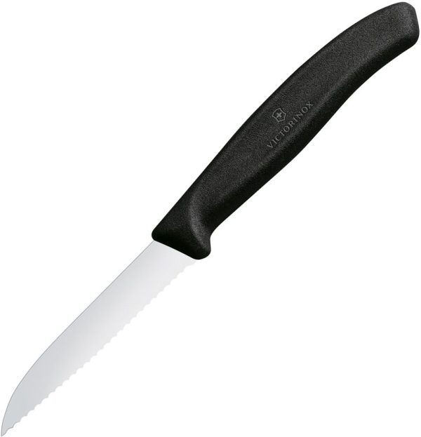 Victorinox Paring Knife Serrated Black Stainless