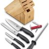 Victorinox Swiss Classic 6-Piece Block Set with Honing Steel