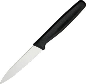 VN67633 Victorinox Paring Knife Serrated Black 3.25in