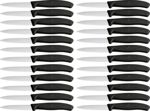 VN67633X3 Victorinox Black Paring Knife Set 24 Count