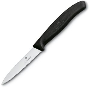Victorinox Paring Knife Black Serrated Hang