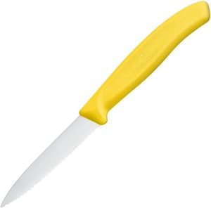 VN67636L118 Victorinox Swiss Classic Paring Yellow Serrated