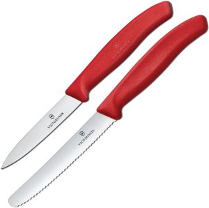 Victorinox Utility and Paring Knife Set Red