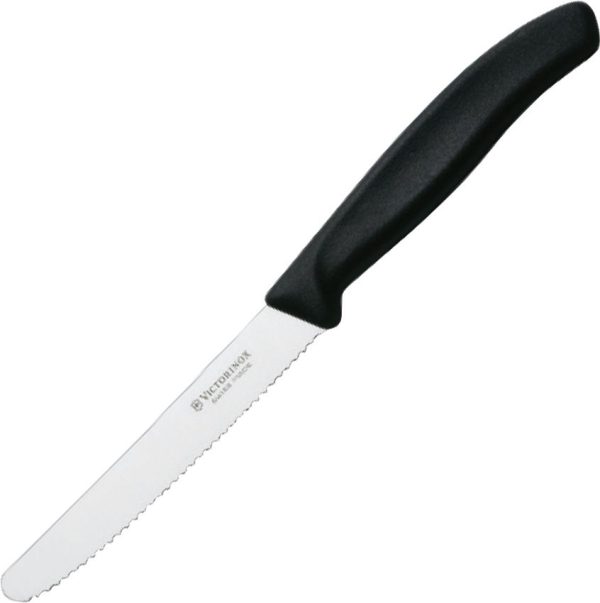 VN67833 Victorinox Steak Knife Serrated Black