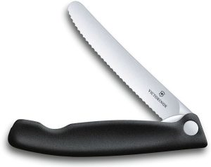 Victorinox Swiss Classic Folding Paring Serrated Black