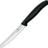 Victorinox Steak Knife Black 4.25in Serrated Blade