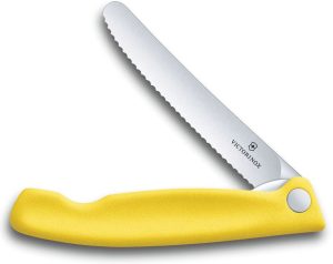VN67836F8B Victorinox Swiss Classic Paring Yellow Serrated 4.25in