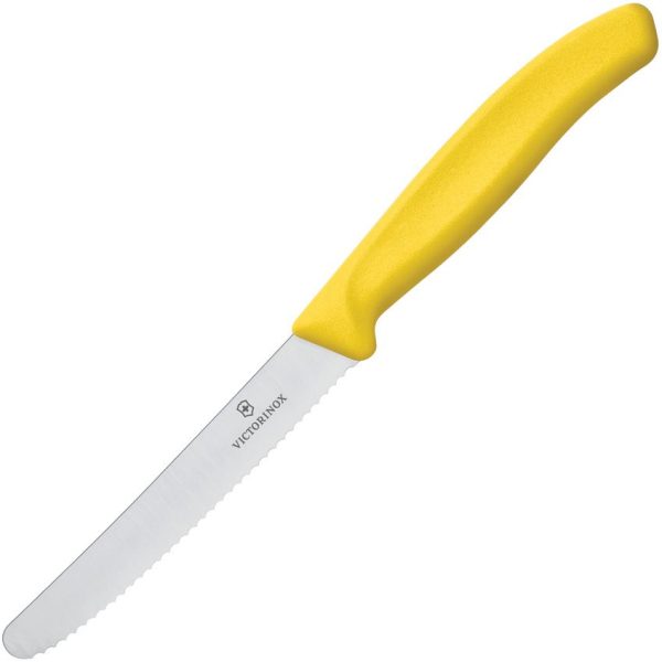 Victorinox Utility Knife Yellow Serrated 4 inches