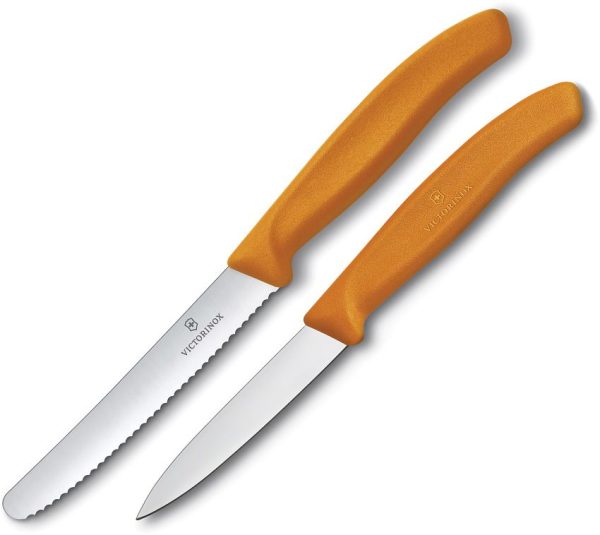 VN67836L119X5 Victorinox Steak/Paring Set - Orange Polypropylene