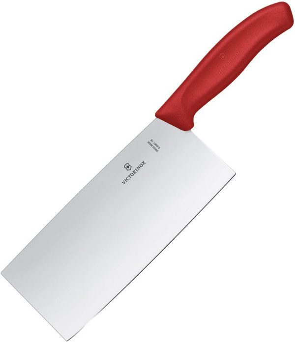 VN6856118G Victorinox Cleaver Red - 7 Inch Blade
