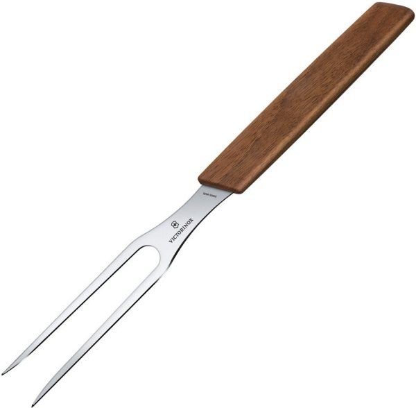 VN6903015G Victorinox Carving Fork Walnut 5.5in Tines