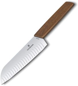 VN6905017KG Victorinox Swiss Modern Santoku 6.75in Walnut