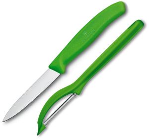 VN760754X1 Victorinox Pairing Knife Peeler Combo Green