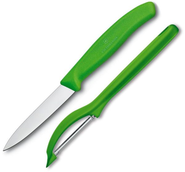 Victorinox Pairing Knife Peeler Combo Green