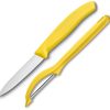 VN760758X1 Victorinox Pairing Knife and Peeler Combo with Yellow Handle