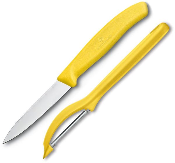 Victorinox Pairing Knife Peeler Combo Yellow