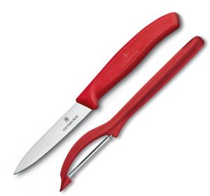 Victorinox Pairing Knife Peeler Combo Red