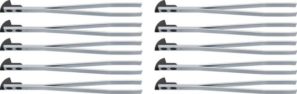 VNA6142310 Victorinox Replacement Tweezers Small Black - 10 Pack