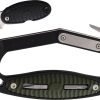 V NIVES C.R.A.B. Multi-Tool Black Green FRN Handle w/ Sheath