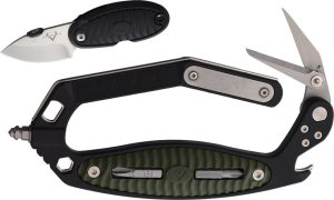 VNI03060 V Nives C.R.A.B. Framelock - Black Green Handle