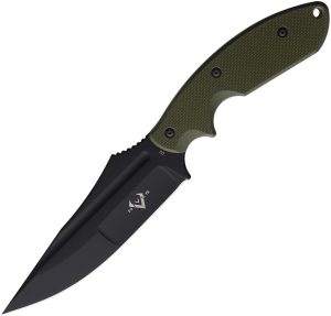 VNI03091 V Nives Frontier Survivor Fixed Blade D2 Steel OD Green G10