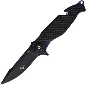 VNI03096 V Nives Trail Blazer Linerlock Folding Knife D2 Steel Black