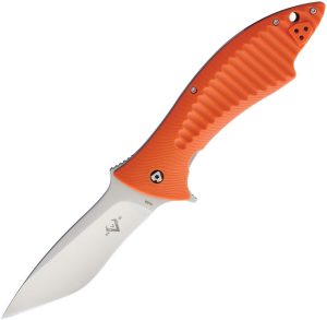 VNI15FRNPOR V Nives Deplorable Linerlock Orange 4" AUS-8 Folding Knife