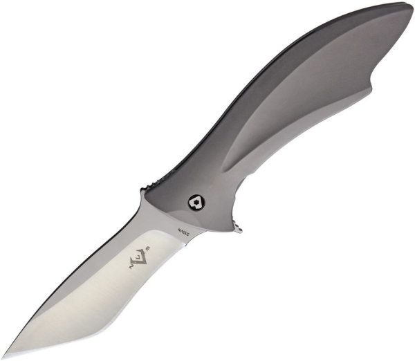 V Nives Deplorable Framelock Folding Knife S35VN Titanium