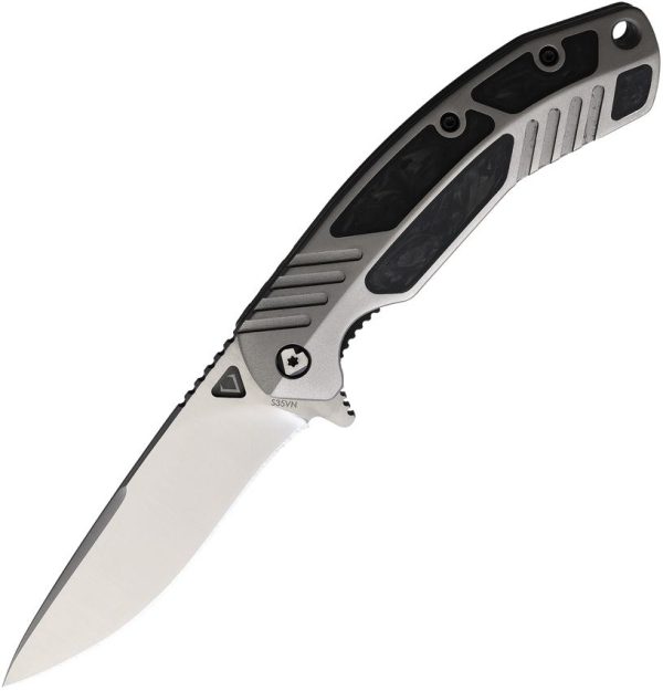 V Nives Tectonic Linerlock CF - Gray Titanium