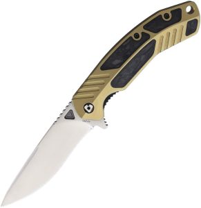 VNI16TICFPGD V Nives Tectonic Linerlock CF Gold - Titanium