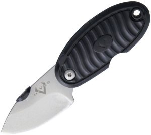 VNI17FRNPBK V Nives Hermit Crab Linerlock - Black FRN Mini