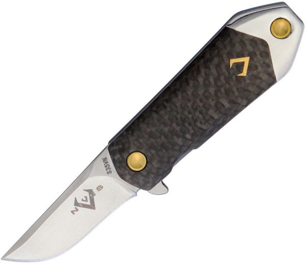 VNI22CPBL V Nives KillaBite Framelock CF S35 - Blue Titanium