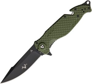 VNI23GPBGR V Nives TGL Trailblazer OD Green Folding Knife D2 Steel