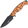 V NIVES Altered Beast Orange Fixed Blade Knife D2 Steel w/ Sheath