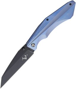 V Nives Sportster Framelock Black/Blue Titanium