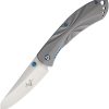 V NIVES Poseidon Linerlock Folding Knife 3.5" 154CM Gray Titanium