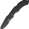 VNI30206 V NIVES Rocky II Lockback Folding Knife 3.25" Black D2