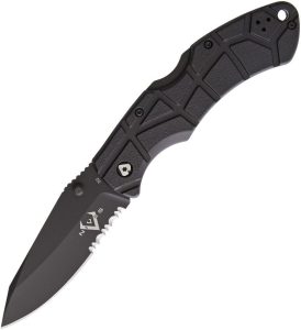 V Nives Rocky II Lockback Black D2 Folding Knife 3.25"