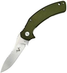 V Nives Mini ADAPPT Framelock Folding Knife D2 Green
