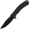 V NIVES Black Rambo Shorty Linerlock Folding Knife 2.9in