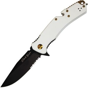 VNI34GPSBW V Nives Black Rambo Utility Pro Elite Folding Knife 154CM