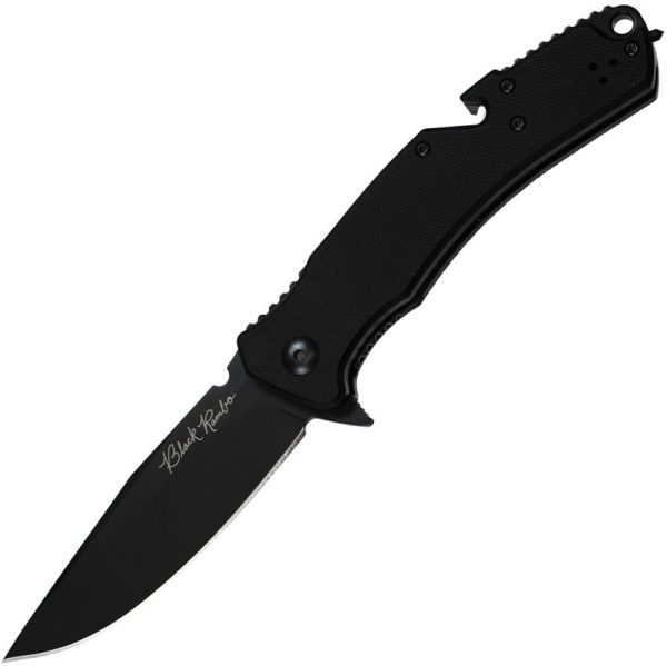 V Nives Black Rambo Utility Pro Folding Knife D2 Steel