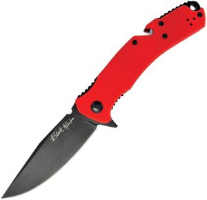 VNI35GPBR V Nives Black Rambo Utility Pro Folding Knife D2 Steel Red G10