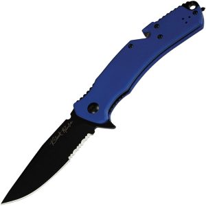 VNI35GPSBBL V Nives Black Rambo Utility Pro Folding Knife D2 Steel Blue G10