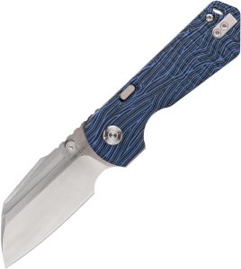 Vosteed Hedgehog Linerlock S35VN Sheepsfoot - Black/Blue