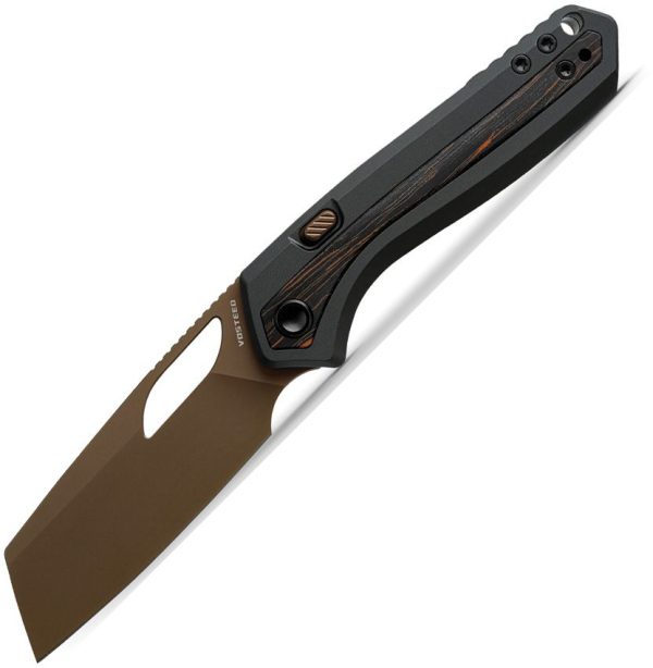 Vosteed Kroc Top Linerlock Black S35VN Sheepsfoot