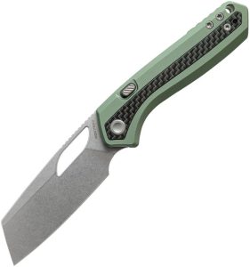 Vosteed Kroc Top Linerlock Green S35VN Sheepsfoot