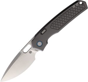 Vosteed Psyop Top Linerlock Gray Titanium Drop Point