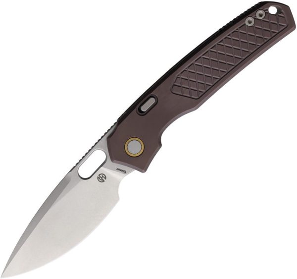 Vosteed Psyop Top Linerlock Ti Purple Folding Knife